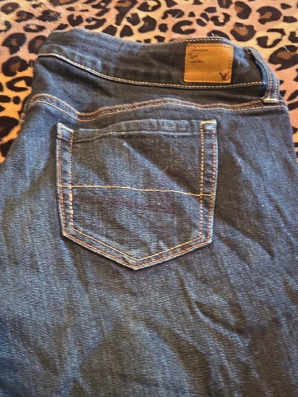 American Eagle Outfitters Women's Dark Blue Skinny Jeans